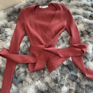 Zara wrap sweater